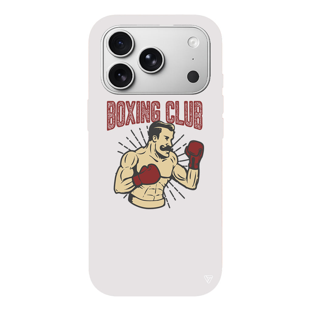 Boxing Club Lansman Model İçi Kadife Silikon Telefon Kılıfı