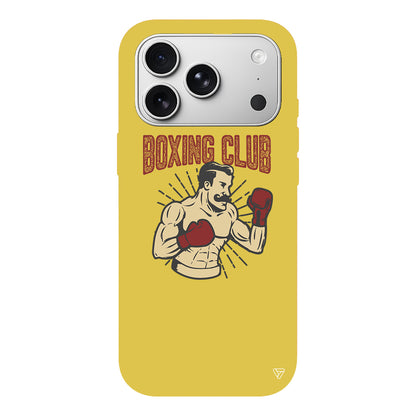 Boxing Club Lansman Model İçi Kadife Silikon Telefon Kılıfı
