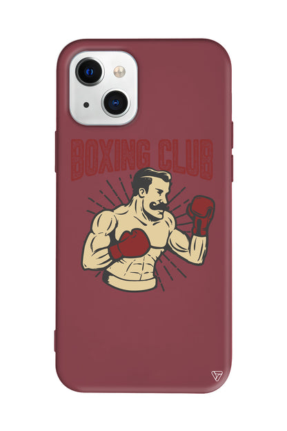 Boxing Club Lansman Model İçi Kadife Silikon Telefon Kılıfı – Plus Serisine Özel