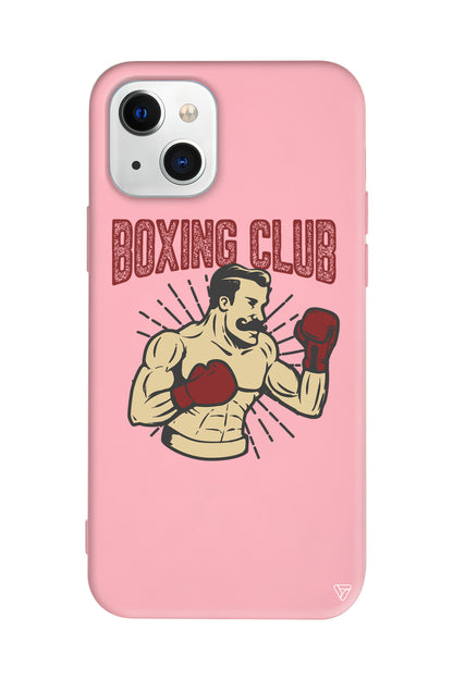 Boxing Club Lansman Model İçi Kadife Silikon Telefon Kılıfı