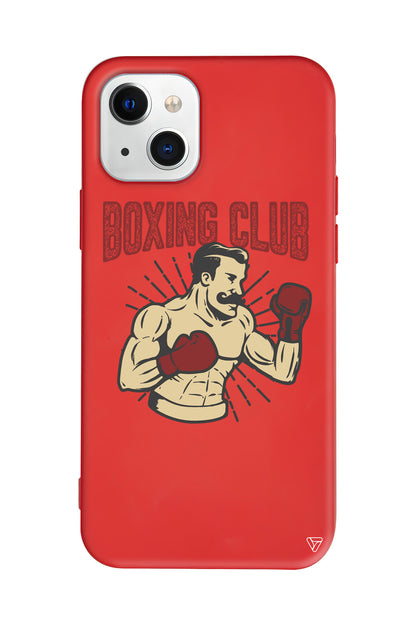 Boxing Club Lansman Model İçi Kadife Silikon Telefon Kılıfı – Plus Serisine Özel