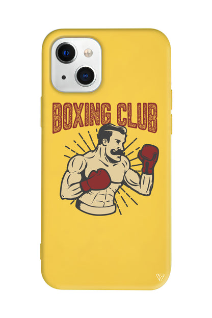 Boxing Club Lansman Model İçi Kadife Silikon Telefon Kılıfı – Plus Serisine Özel