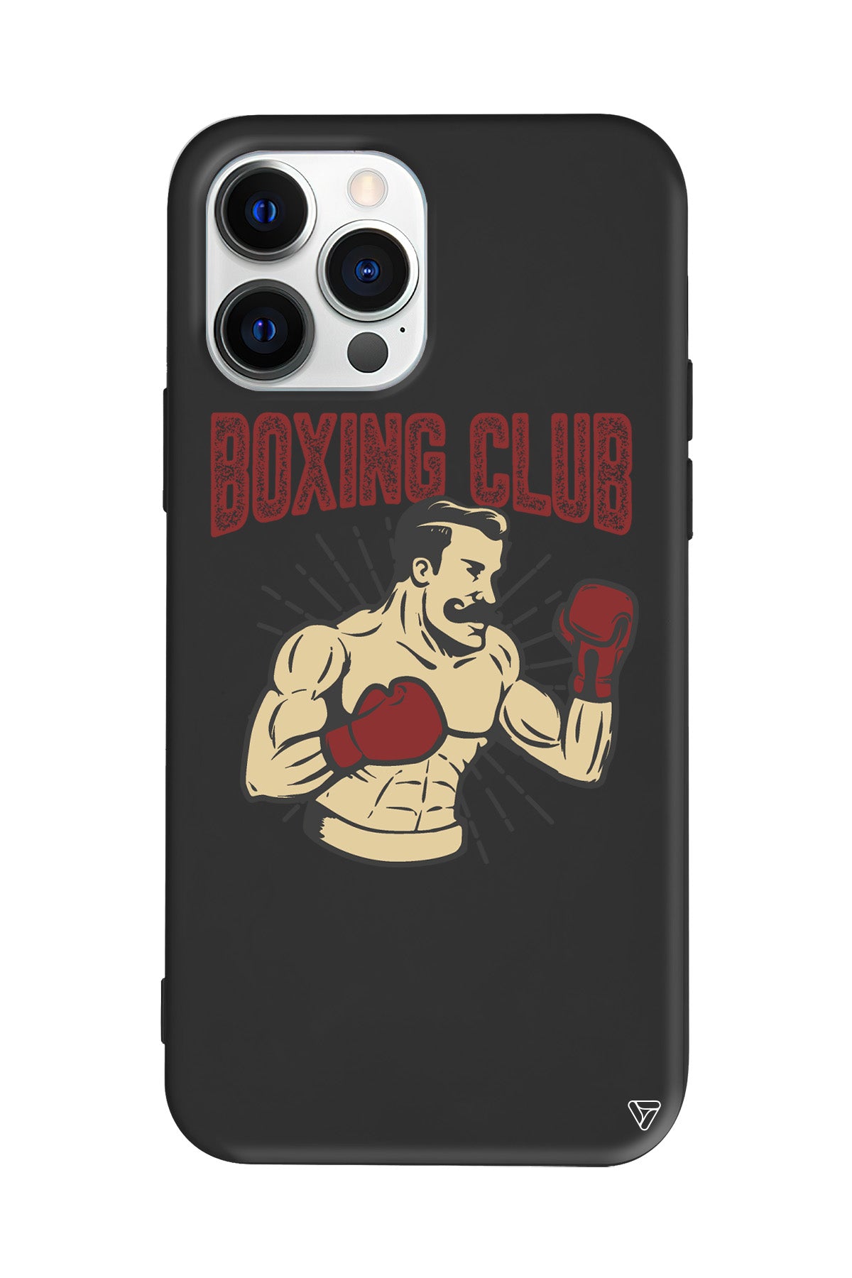 Boxing Club Lansman Model İçi Kadife Silikon Telefon Kılıfı