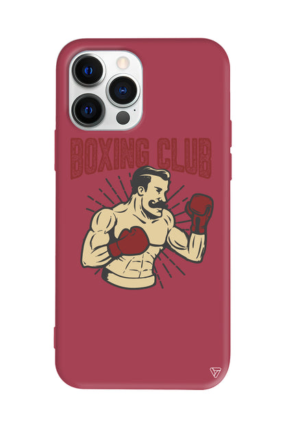 Boxing Club Lansman Model İçi Kadife Silikon Telefon Kılıfı