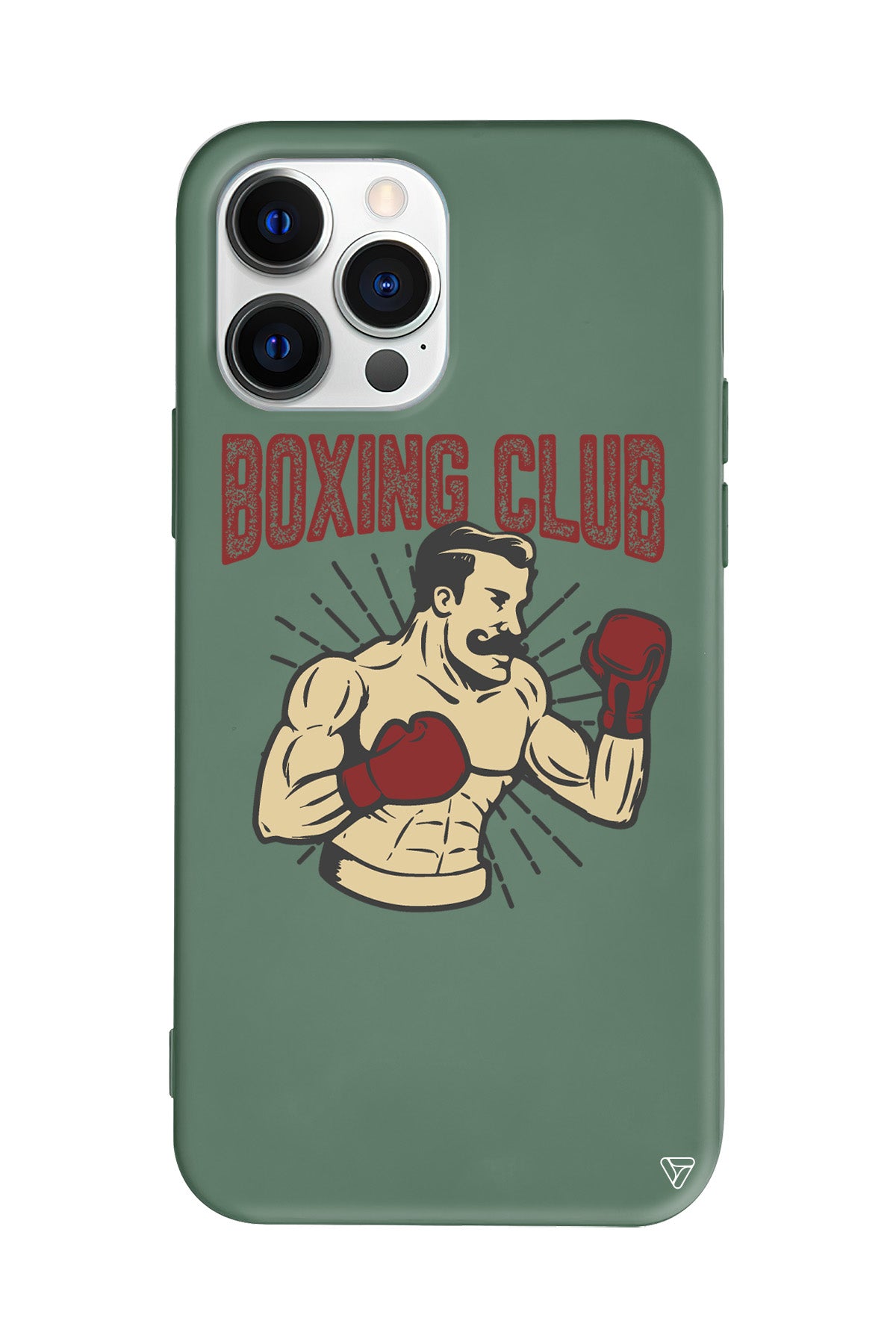Boxing Club Lansman Model İçi Kadife Silikon Telefon Kılıfı
