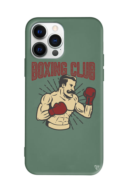 Boxing Club Lansman Model İçi Kadife Silikon Telefon Kılıfı