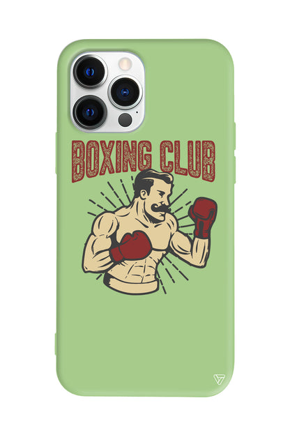 Boxing Club Lansman Model İçi Kadife Silikon Telefon Kılıfı