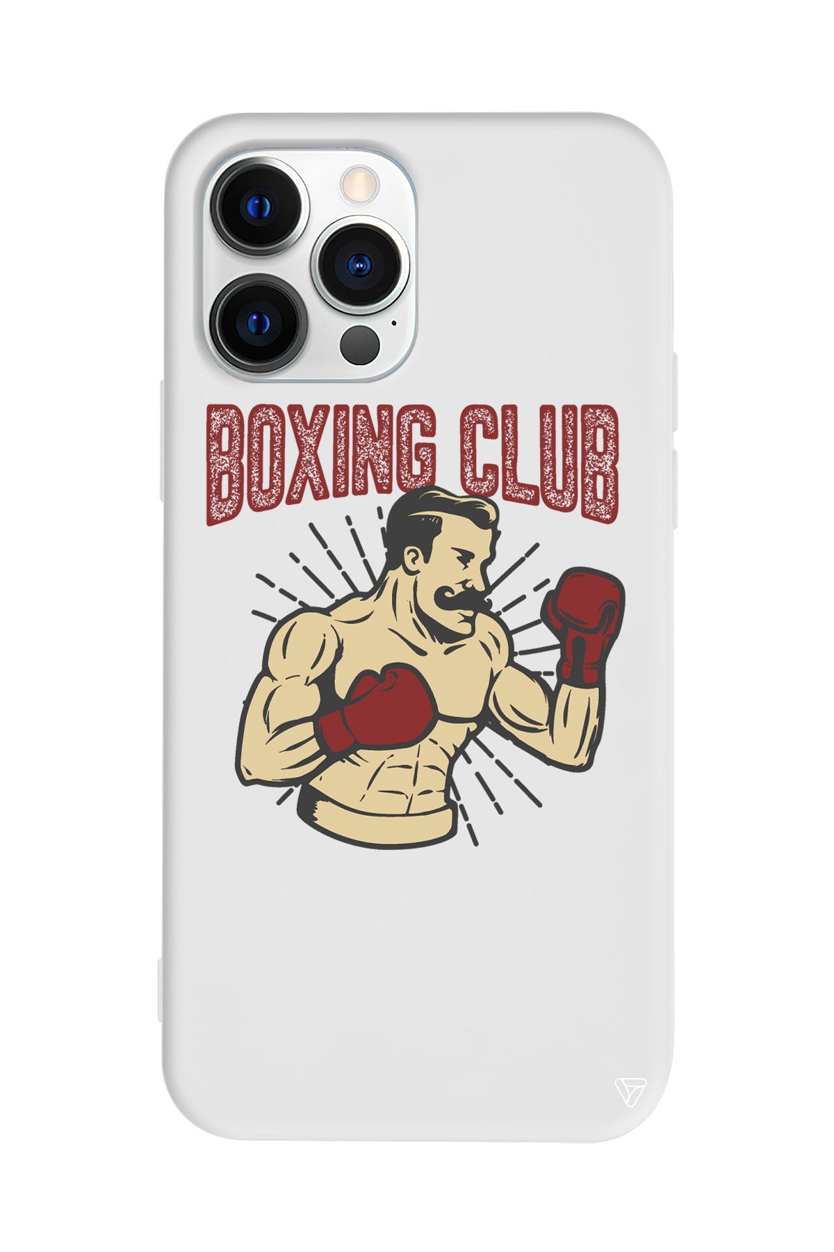 Boxing Club Lansman Model İçi Kadife Silikon Telefon Kılıfı