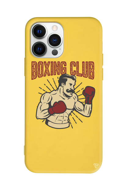 Boxing Club Lansman Model İçi Kadife Silikon Telefon Kılıfı