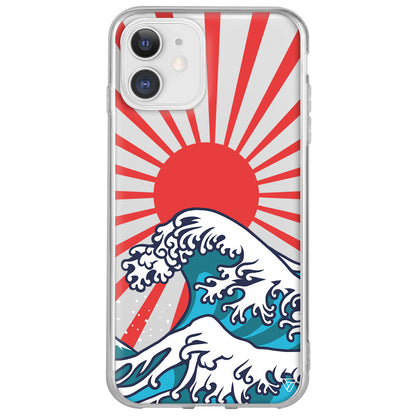 Japan Wave Lansman Model İçi Kadife Silikon Telefon Kılıfı