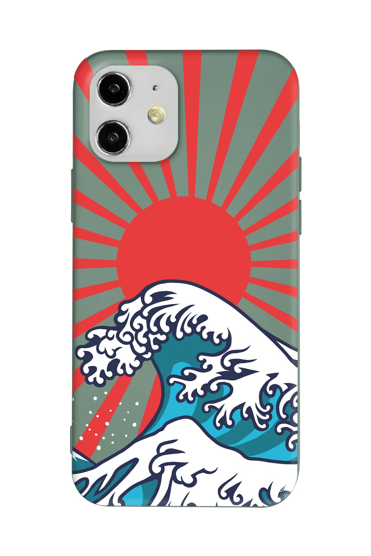 Japan Wave Lansman Model İçi Kadife Silikon Telefon Kılıfı