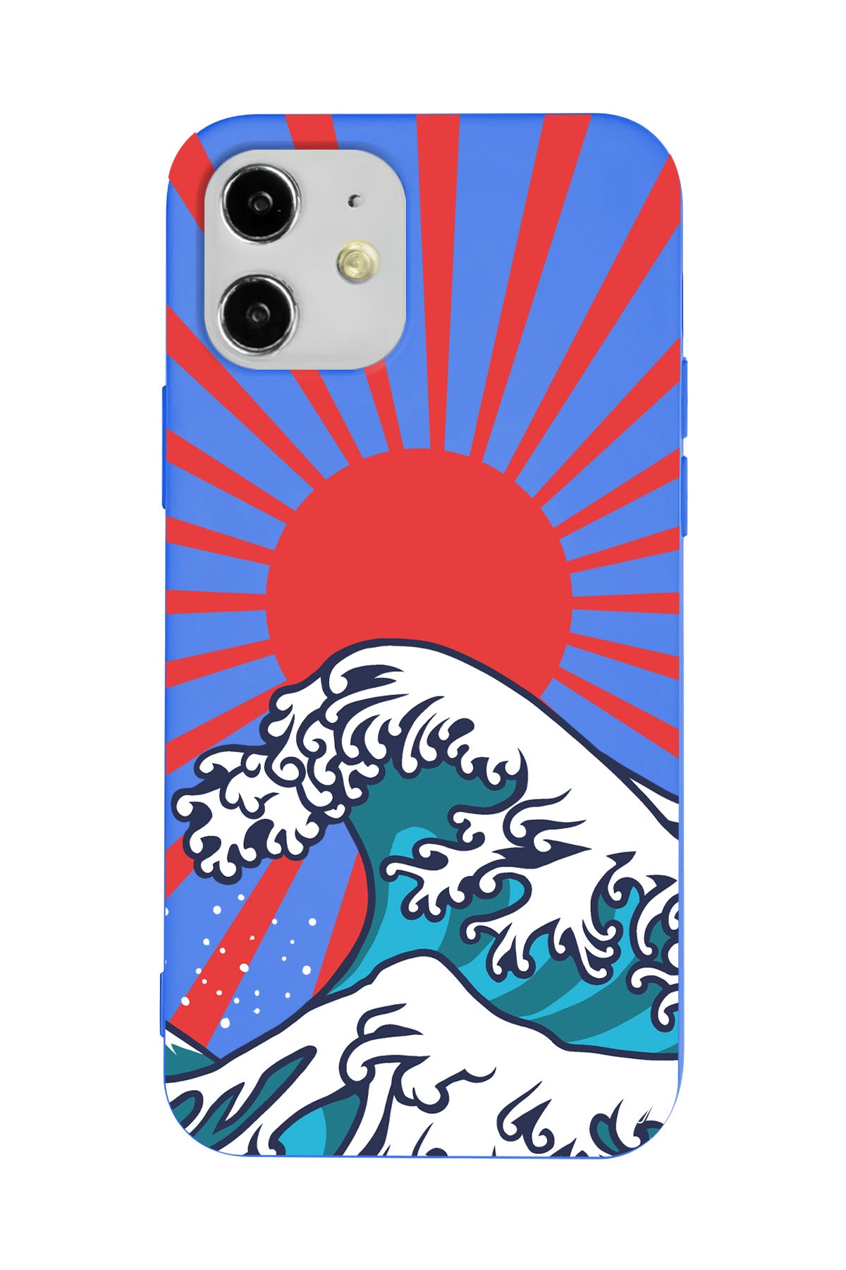 Japan Wave Lansman Model İçi Kadife Silikon Telefon Kılıfı