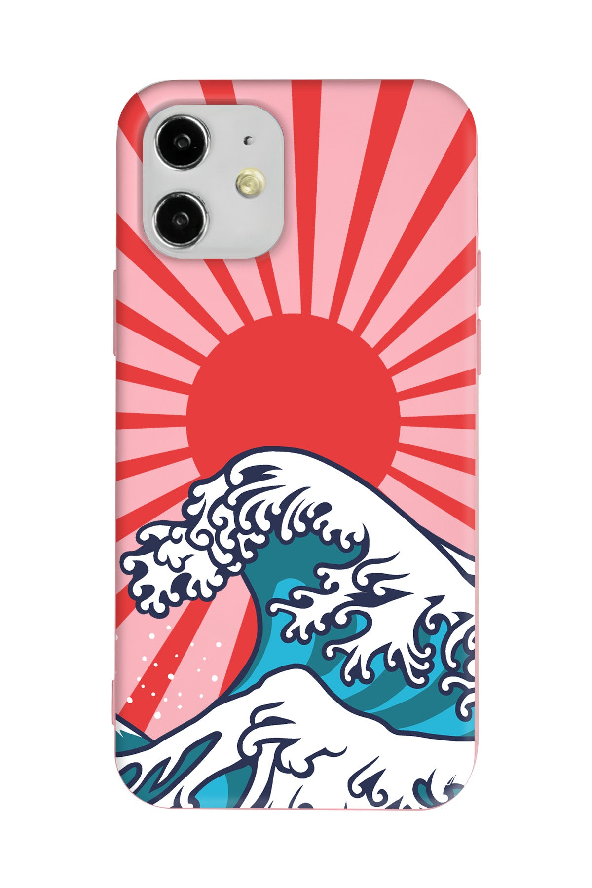 Japan Wave Lansman Model İçi Kadife Silikon Telefon Kılıfı