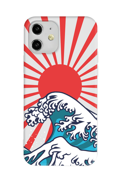 Japan Wave Lansman Model İçi Kadife Silikon Telefon Kılıfı