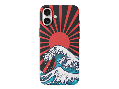 Japan Wave Lansman Model İçi Kadife Silikon Telefon Kılıfı