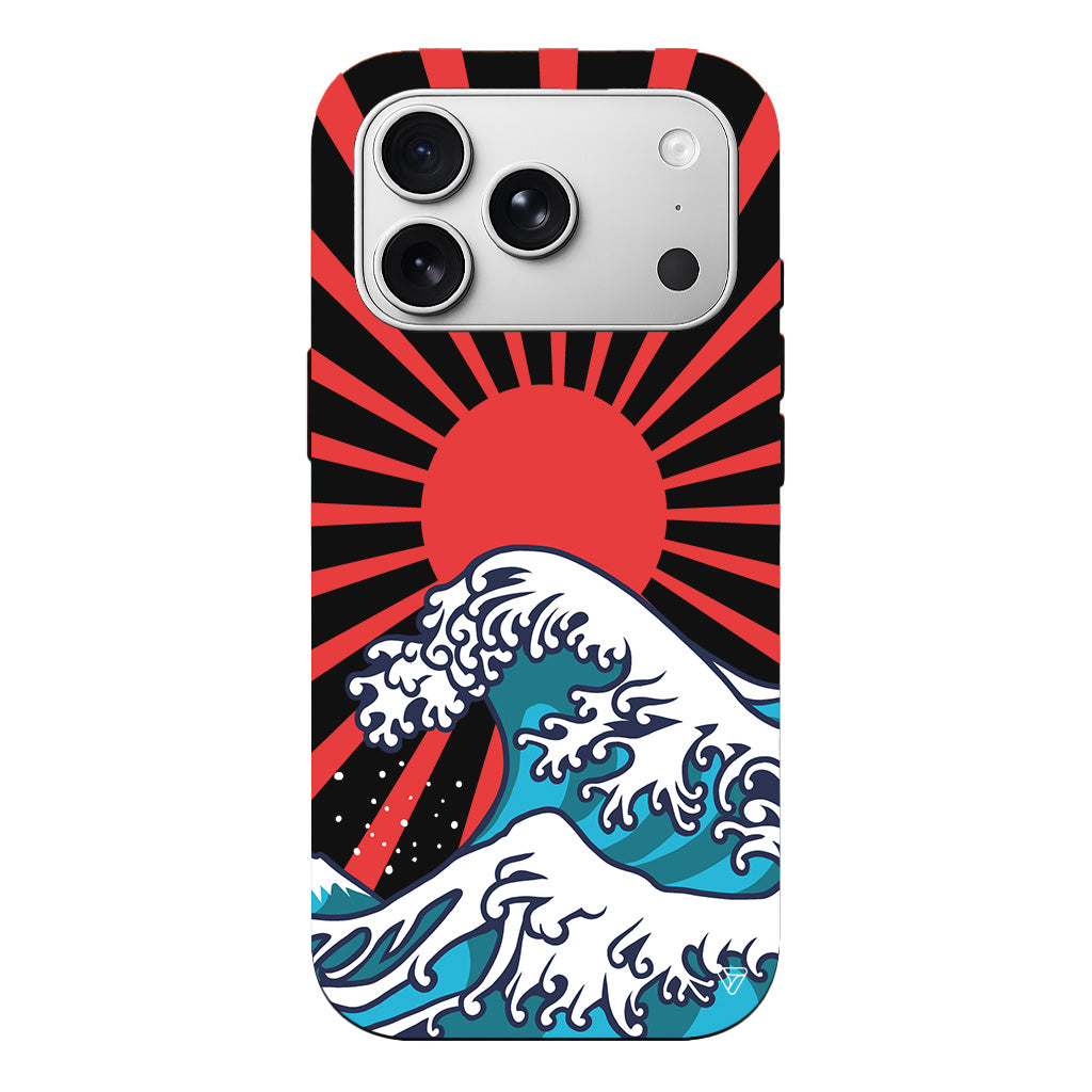 Japan Wave Lansman Model İçi Kadife Silikon Telefon Kılıfı