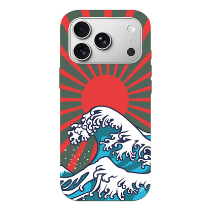 Japan Wave Lansman Model İçi Kadife Silikon Telefon Kılıfı