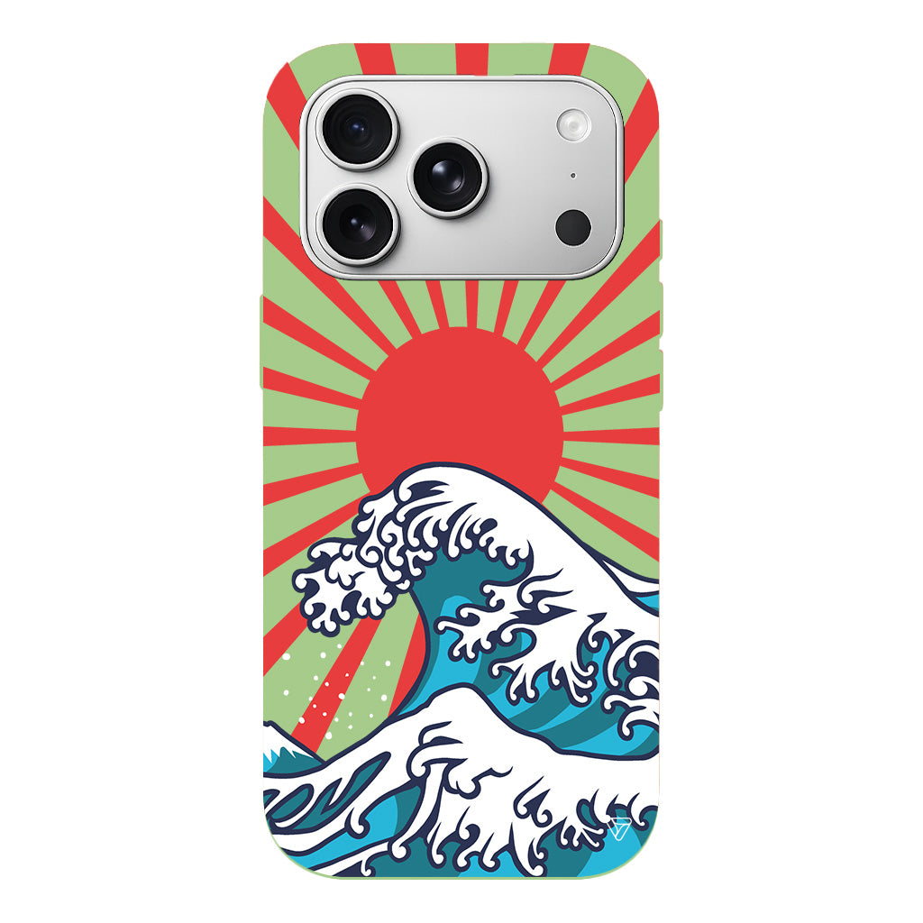 Japan Wave Lansman Model İçi Kadife Silikon Telefon Kılıfı