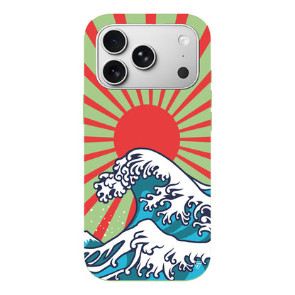 Japan Wave Lansman Model İçi Kadife Silikon Telefon Kılıfı