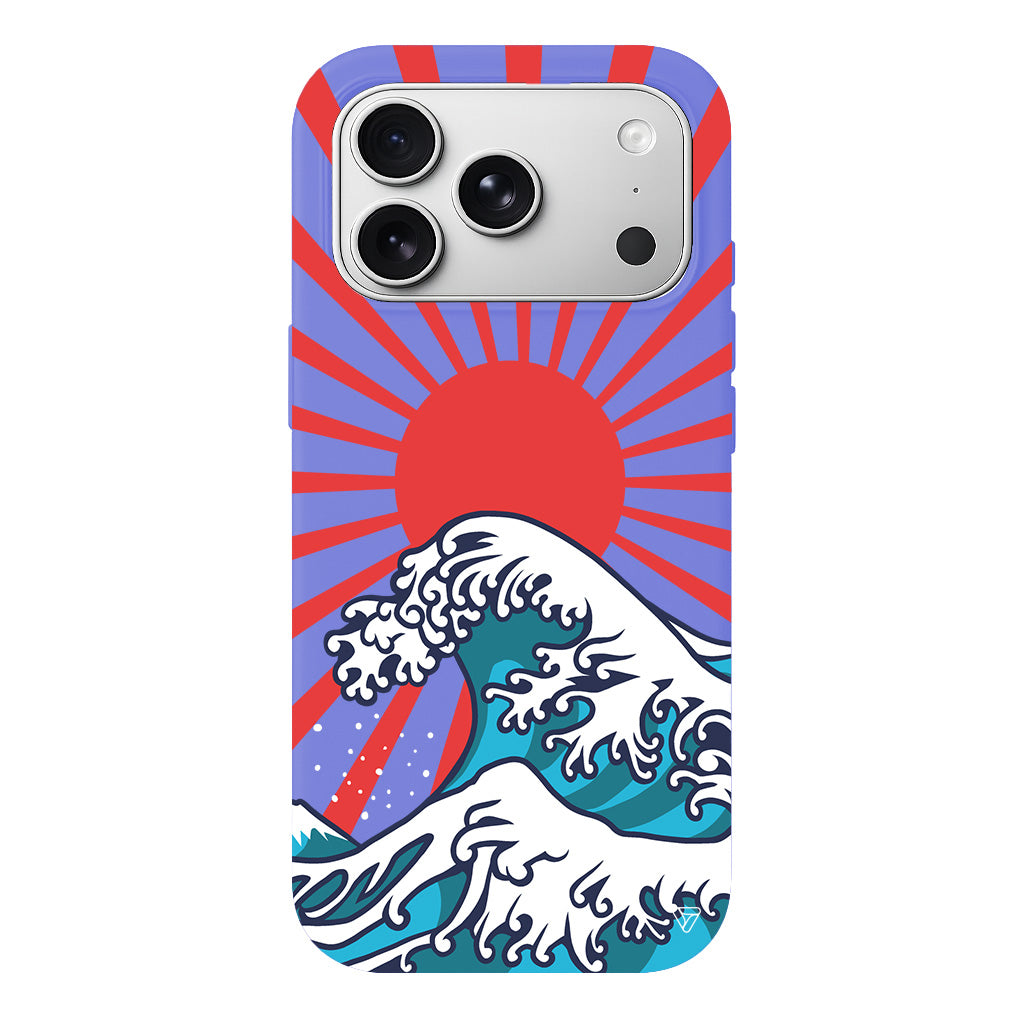 Japan Wave Lansman Model İçi Kadife Silikon Telefon Kılıfı