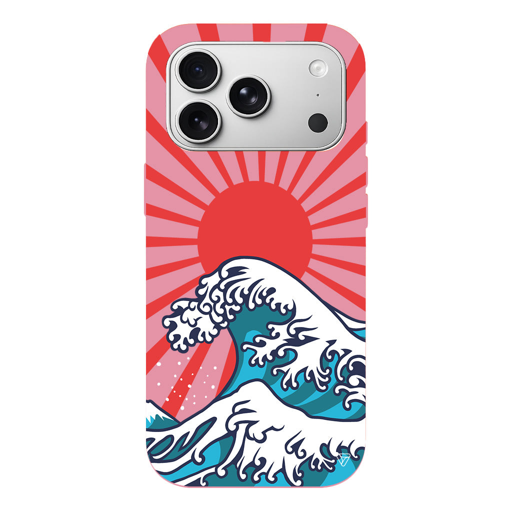 Japan Wave Lansman Model İçi Kadife Silikon Telefon Kılıfı