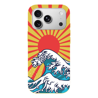 Japan Wave Lansman Model İçi Kadife Silikon Telefon Kılıfı