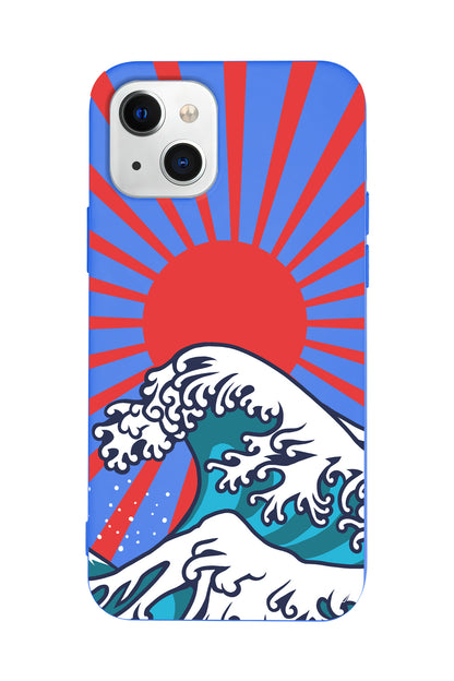 Japan Wave Lansman Model İçi Kadife Silikon Telefon Kılıfı