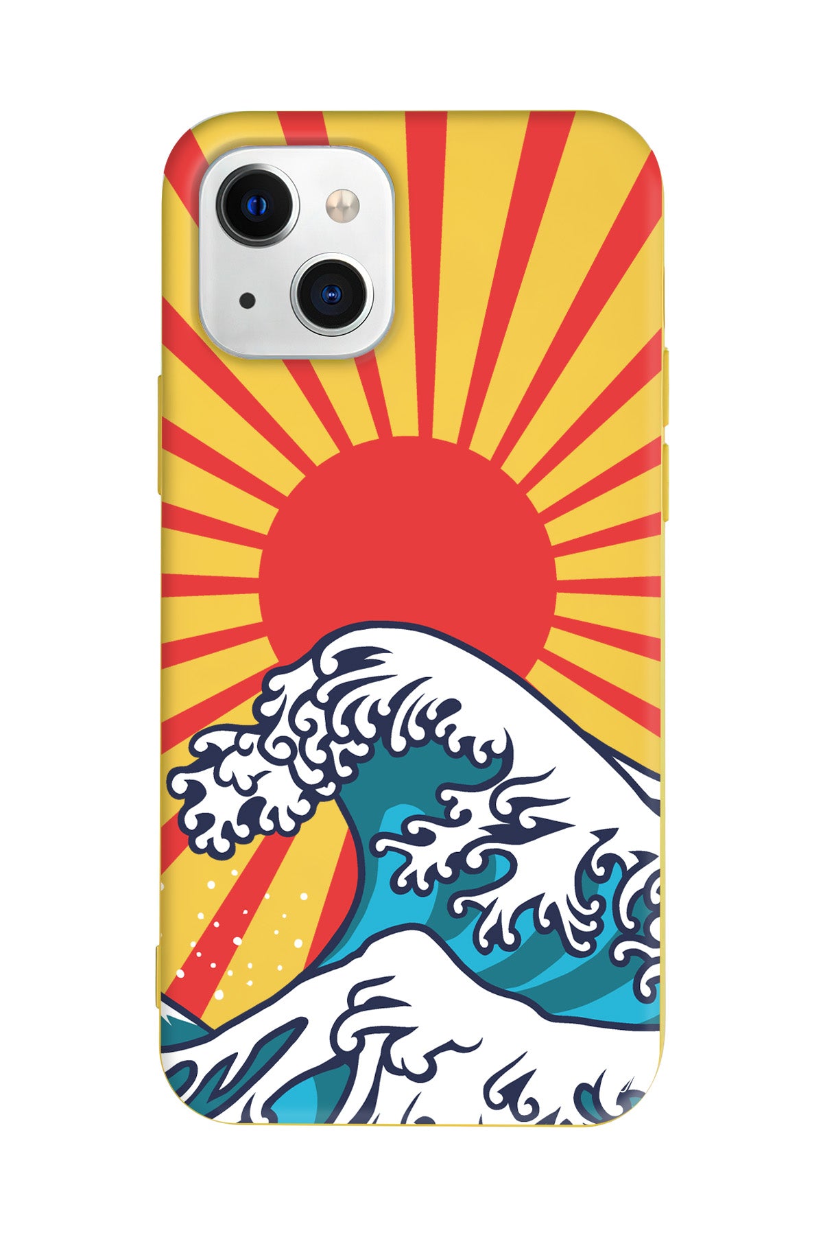 Japan Wave Lansman Model İçi Kadife Silikon Telefon Kılıfı