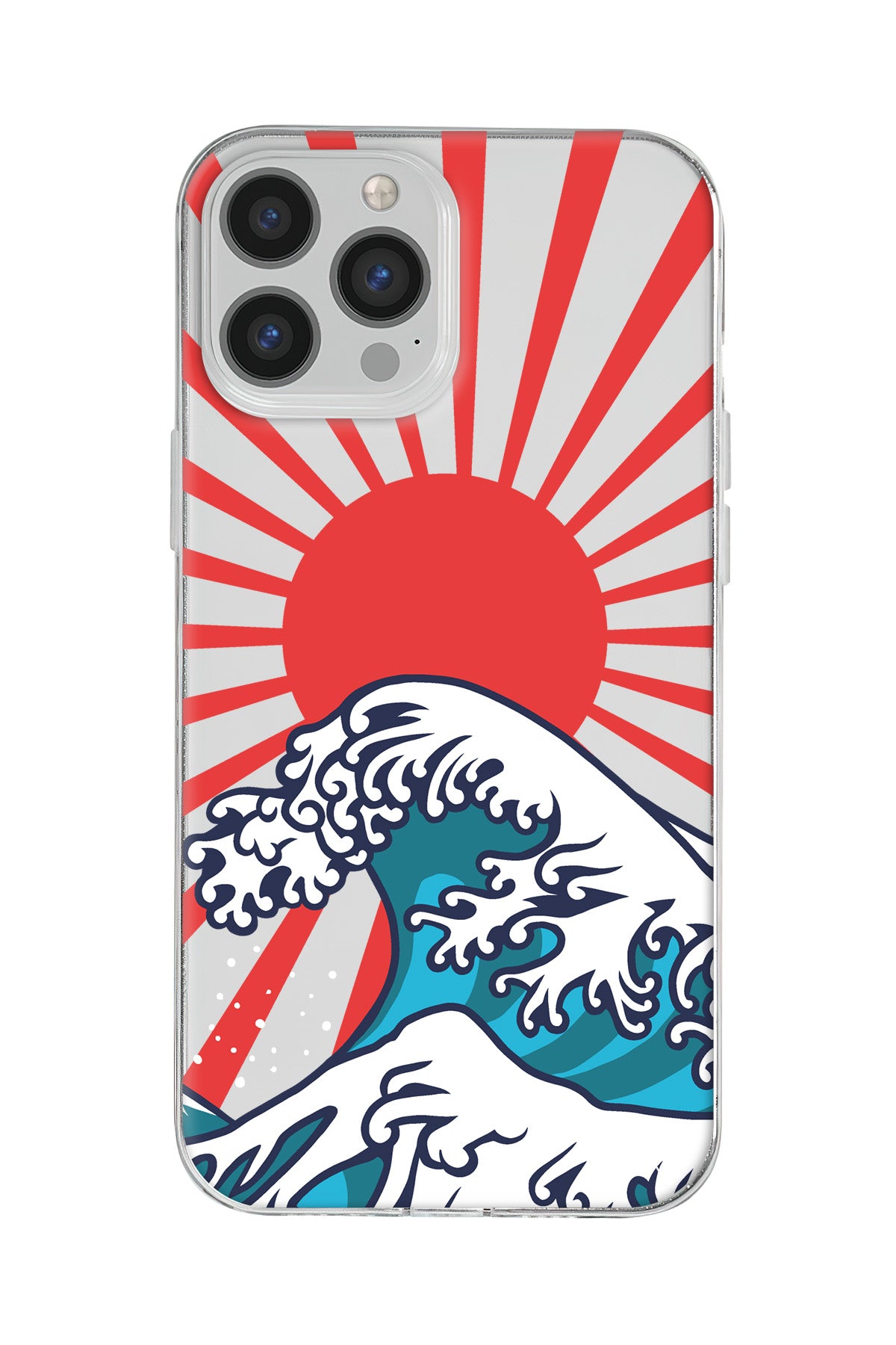 Japan Wave Lansman Model İçi Kadife Silikon Telefon Kılıfı