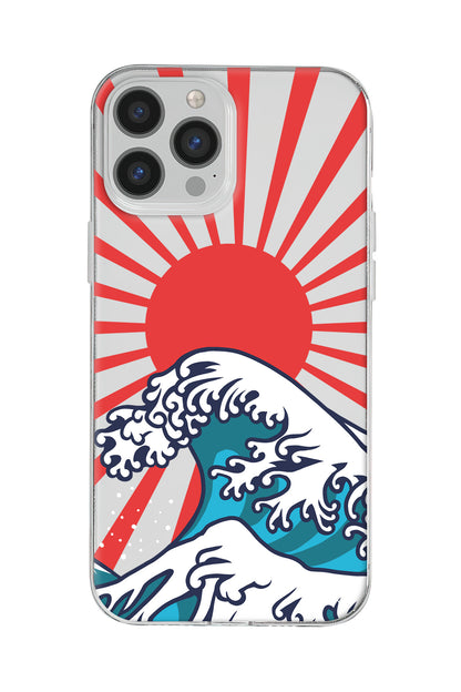 Japan Wave Lansman Model İçi Kadife Silikon Telefon Kılıfı