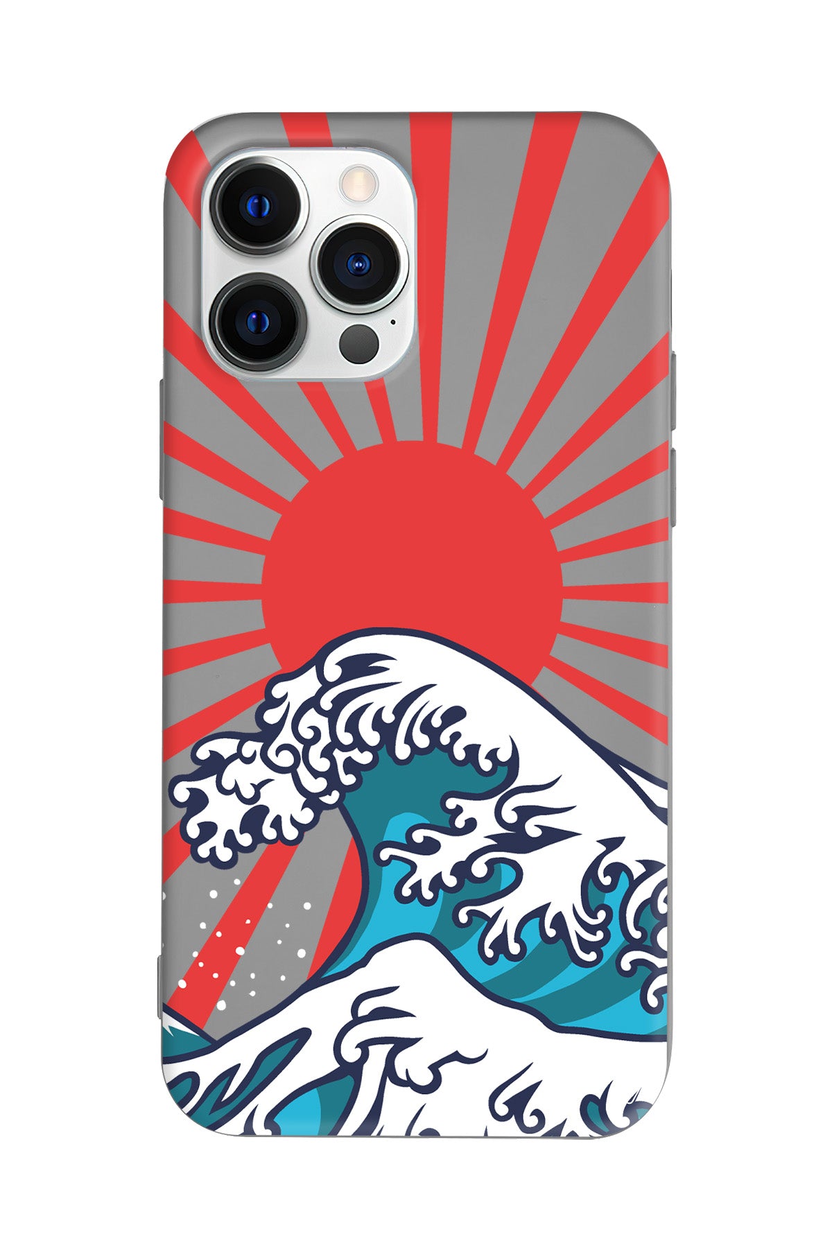 Japan Wave Lansman Model İçi Kadife Silikon Telefon Kılıfı