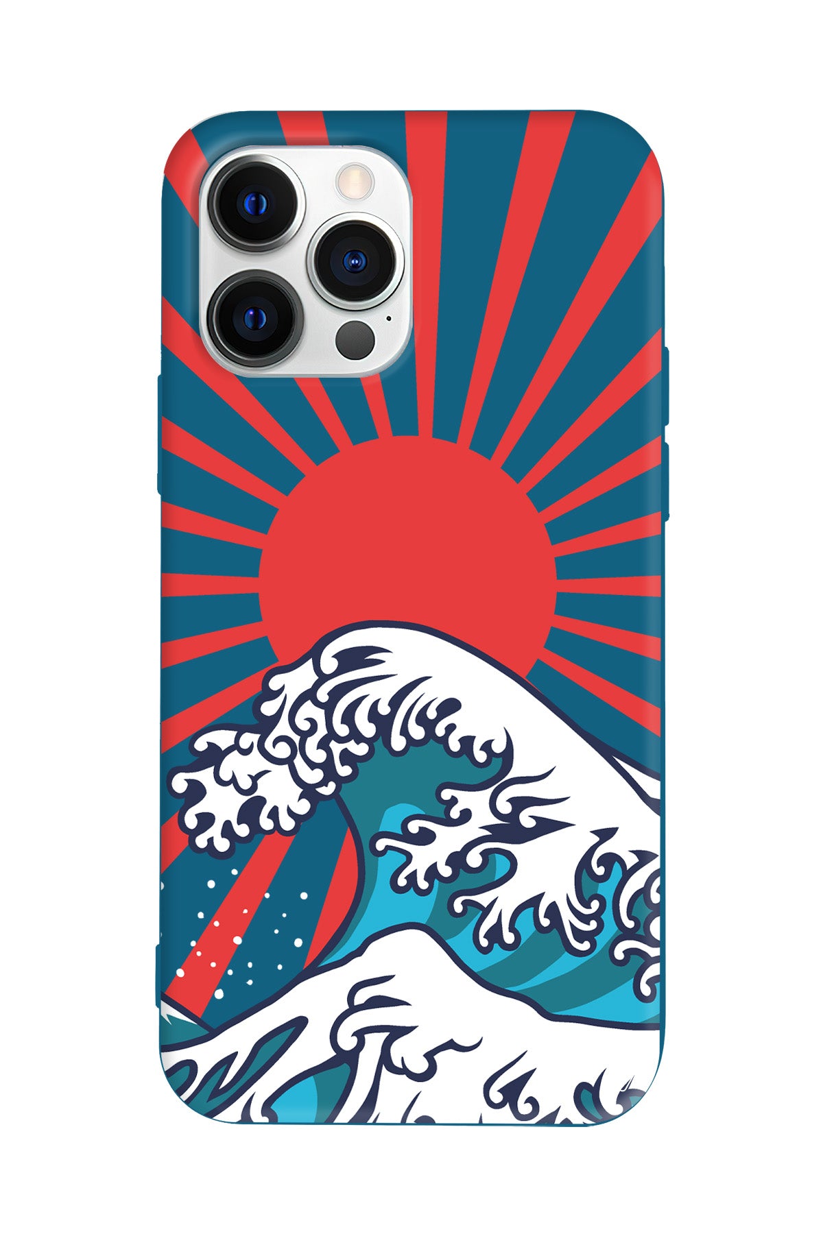 Japan Wave Lansman Model İçi Kadife Silikon Telefon Kılıfı