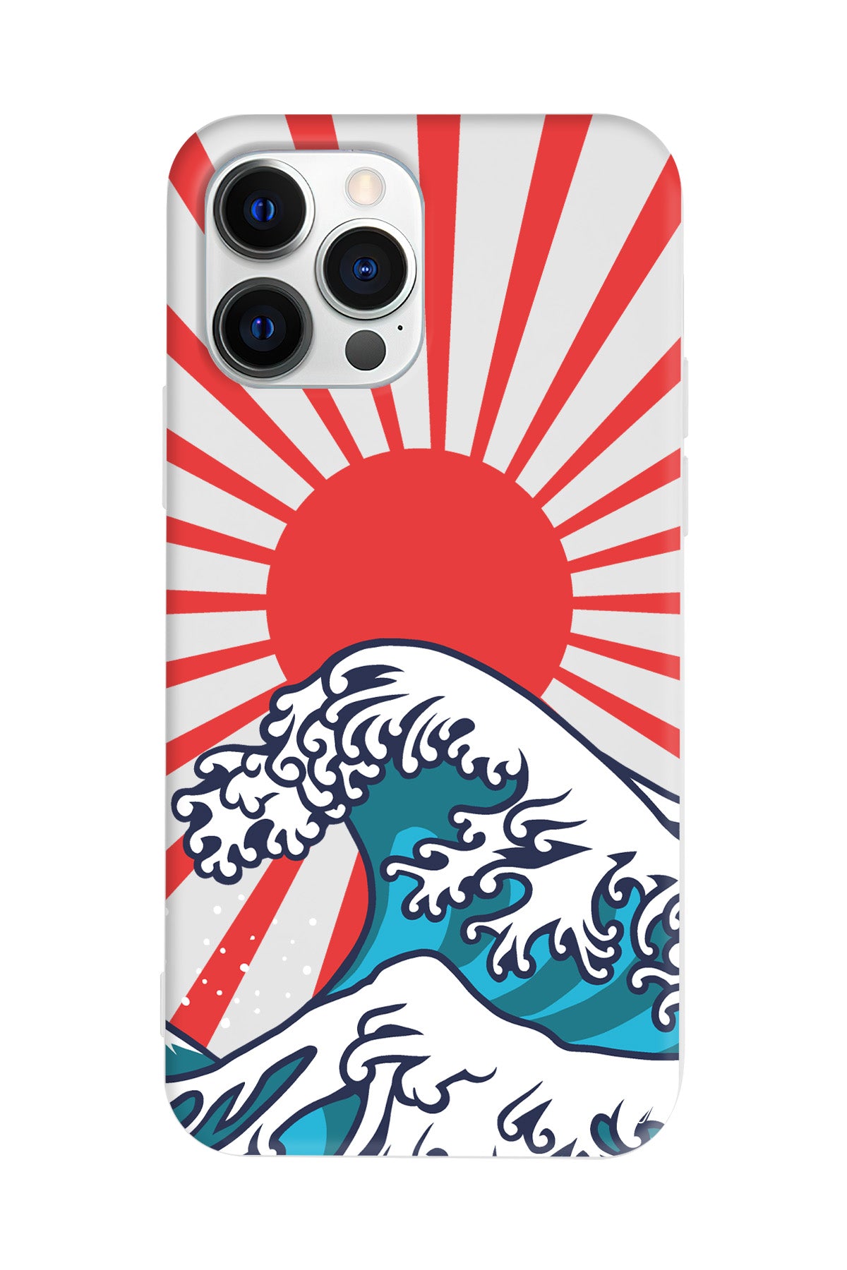 Japan Wave Lansman Model İçi Kadife Silikon Telefon Kılıfı