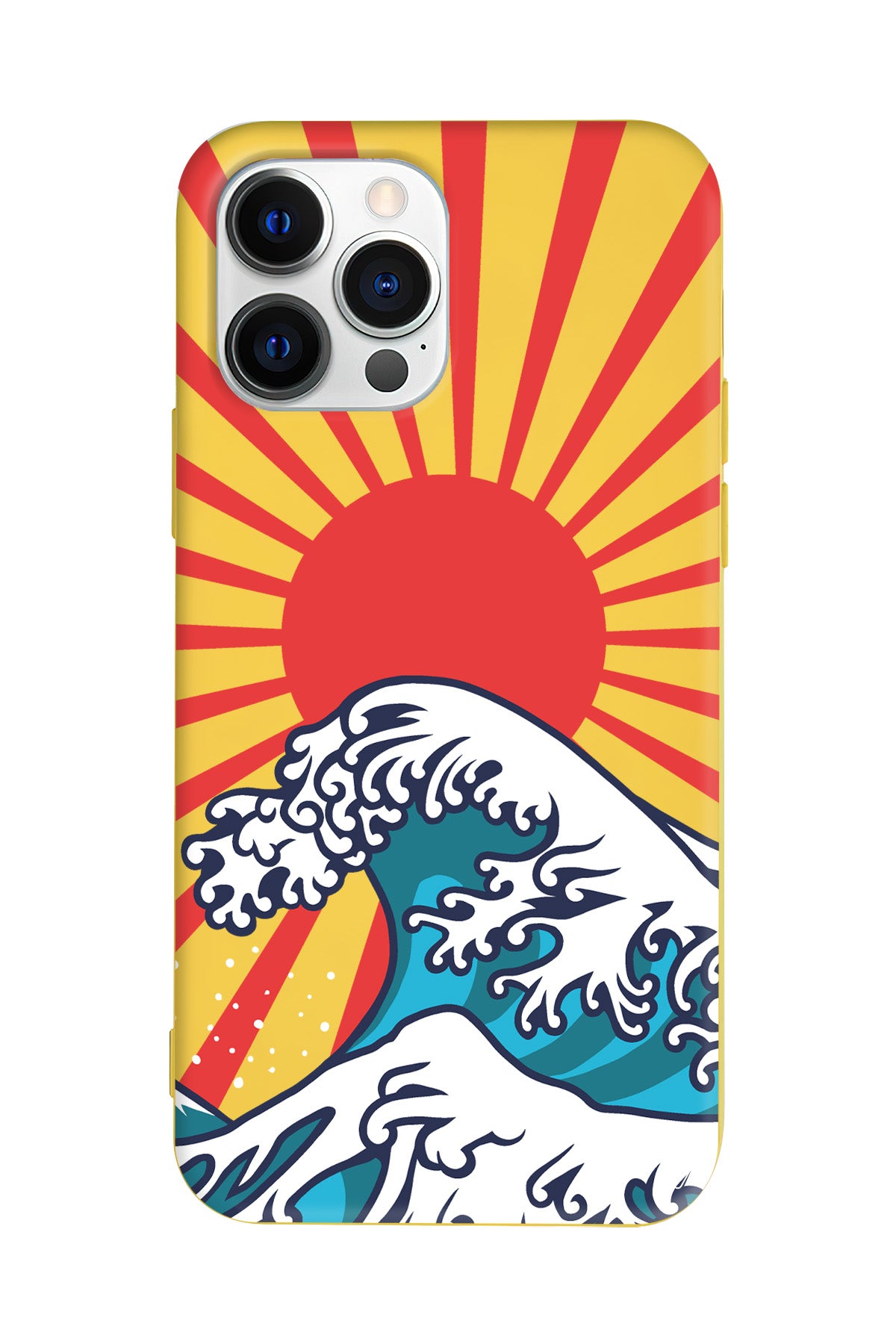 Japan Wave Lansman Model İçi Kadife Silikon Telefon Kılıfı