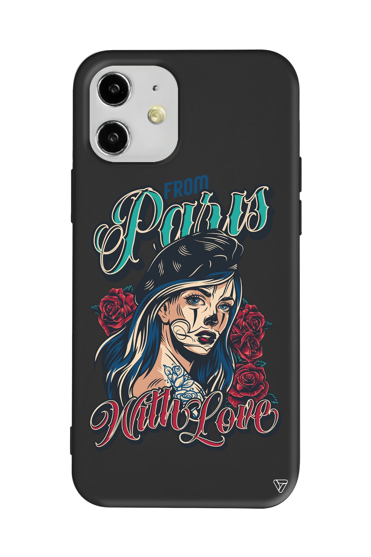 Paris Girl Lansman Model İçi Kadife Silikon Telefon Kılıfı