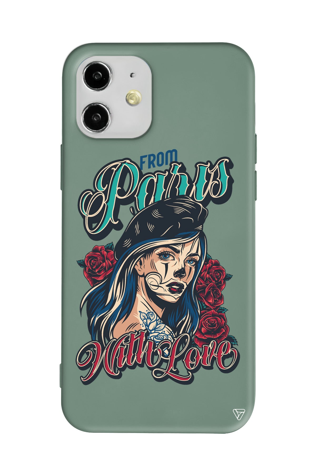 Paris Girl Lansman Model İçi Kadife Silikon Telefon Kılıfı