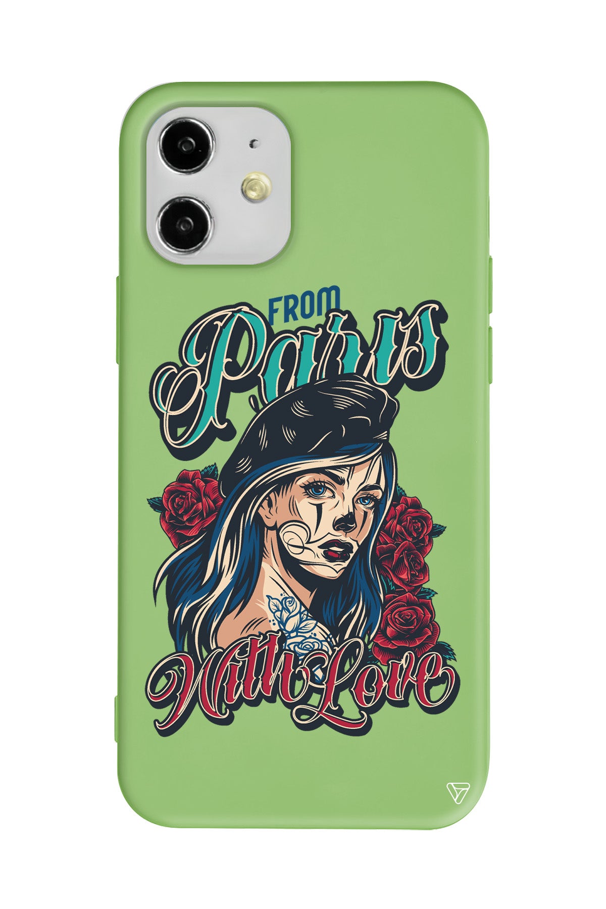 Paris Girl Lansman Model İçi Kadife Silikon Telefon Kılıfı