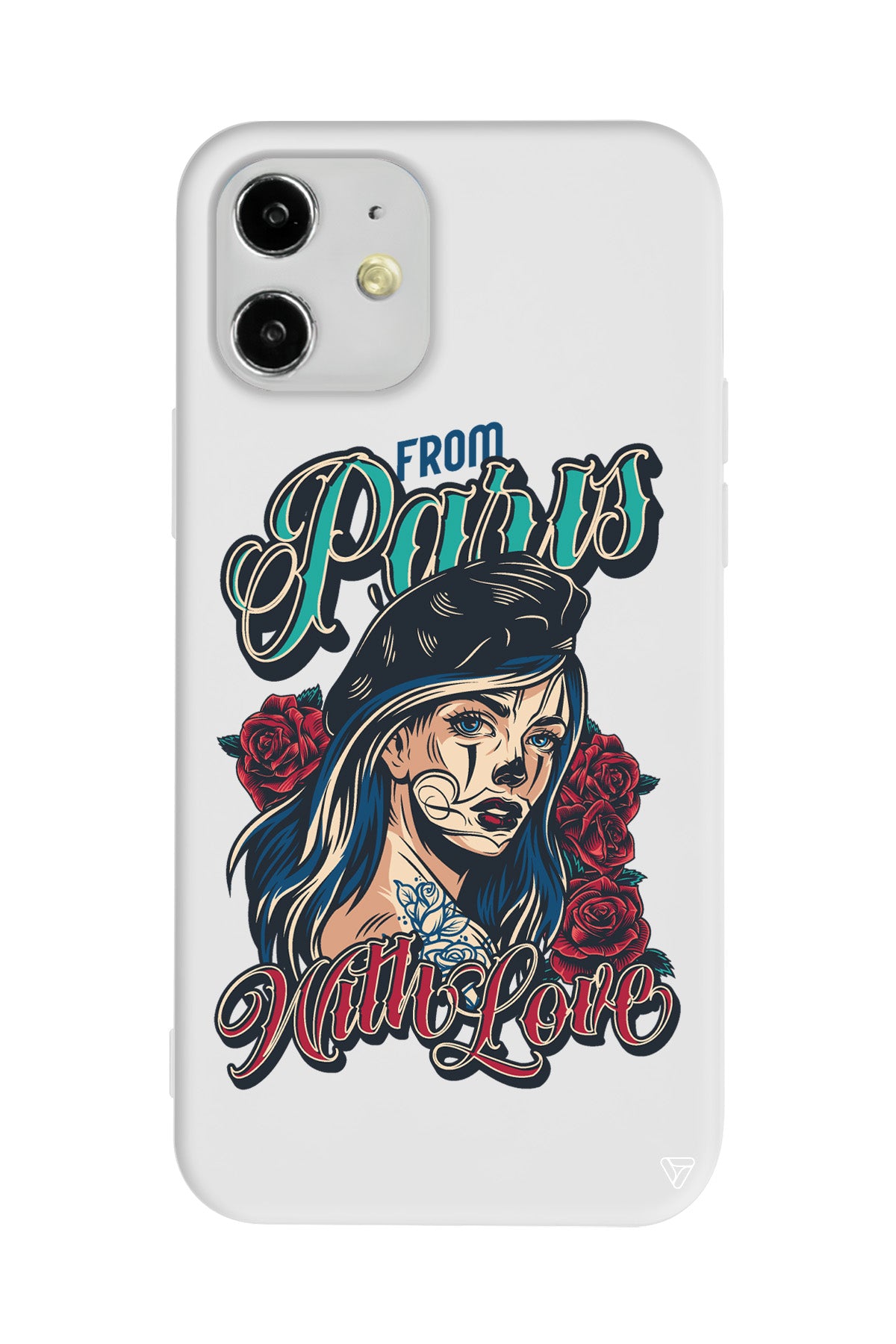 Paris Girl Lansman Model İçi Kadife Silikon Telefon Kılıfı