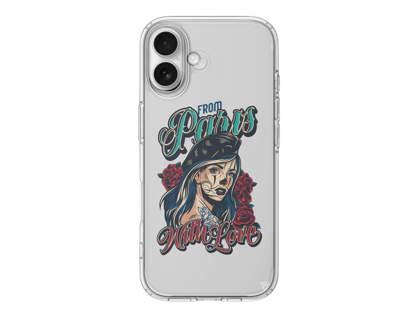 Paris Girl Lansman Model İçi Kadife Silikon Telefon Kılıfı