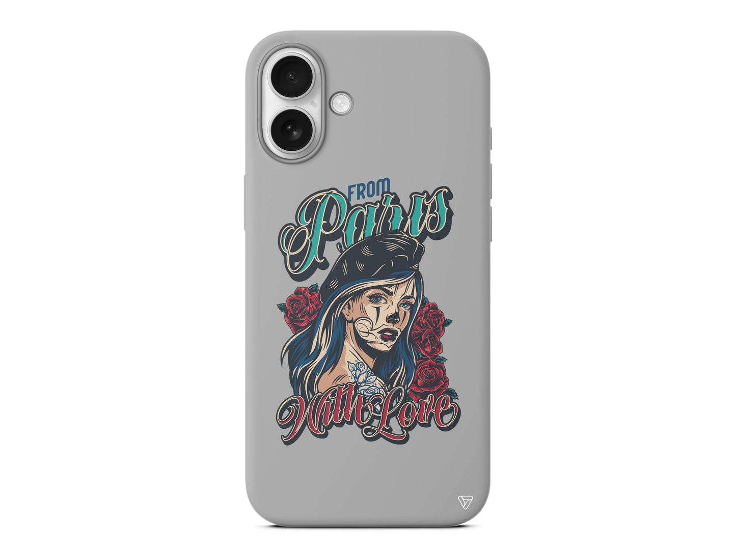 Paris Girl Lansman Model İçi Kadife Silikon Telefon Kılıfı – Plus Serisine Özel
