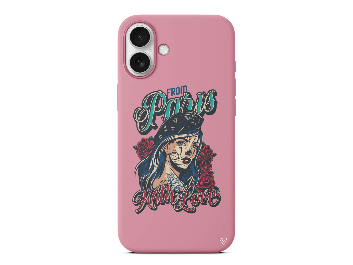 Paris Girl Lansman Model İçi Kadife Silikon Telefon Kılıfı