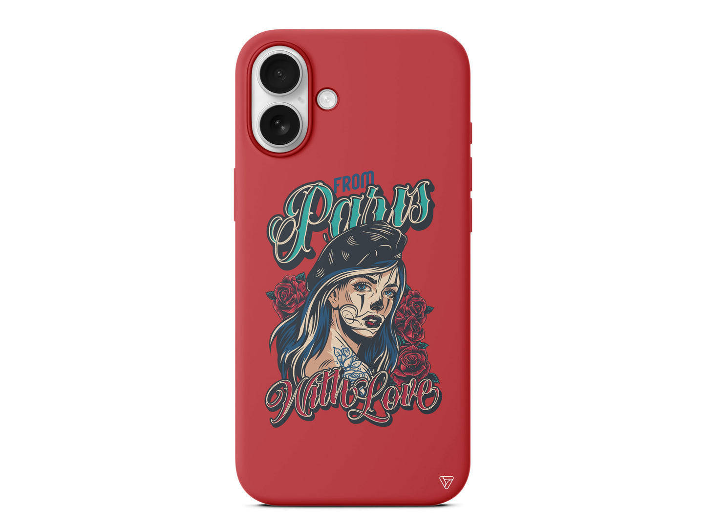 Paris Girl Lansman Model İçi Kadife Silikon Telefon Kılıfı – Plus Serisine Özel