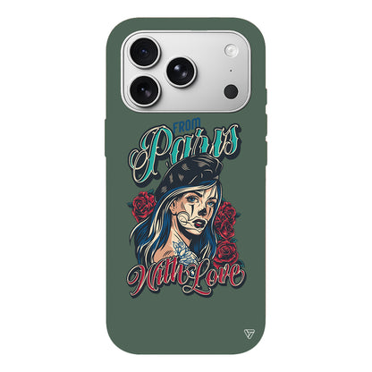 Paris Girl Lansman Model İçi Kadife Silikon Telefon Kılıfı