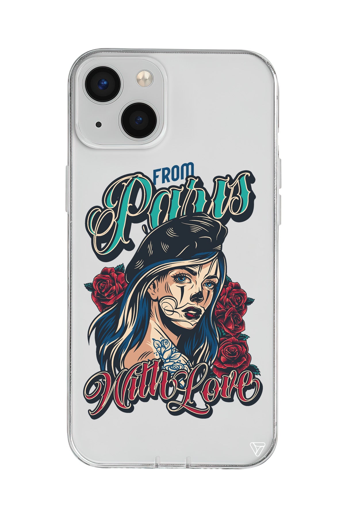 Paris Girl Lansman Model İçi Kadife Silikon Telefon Kılıfı