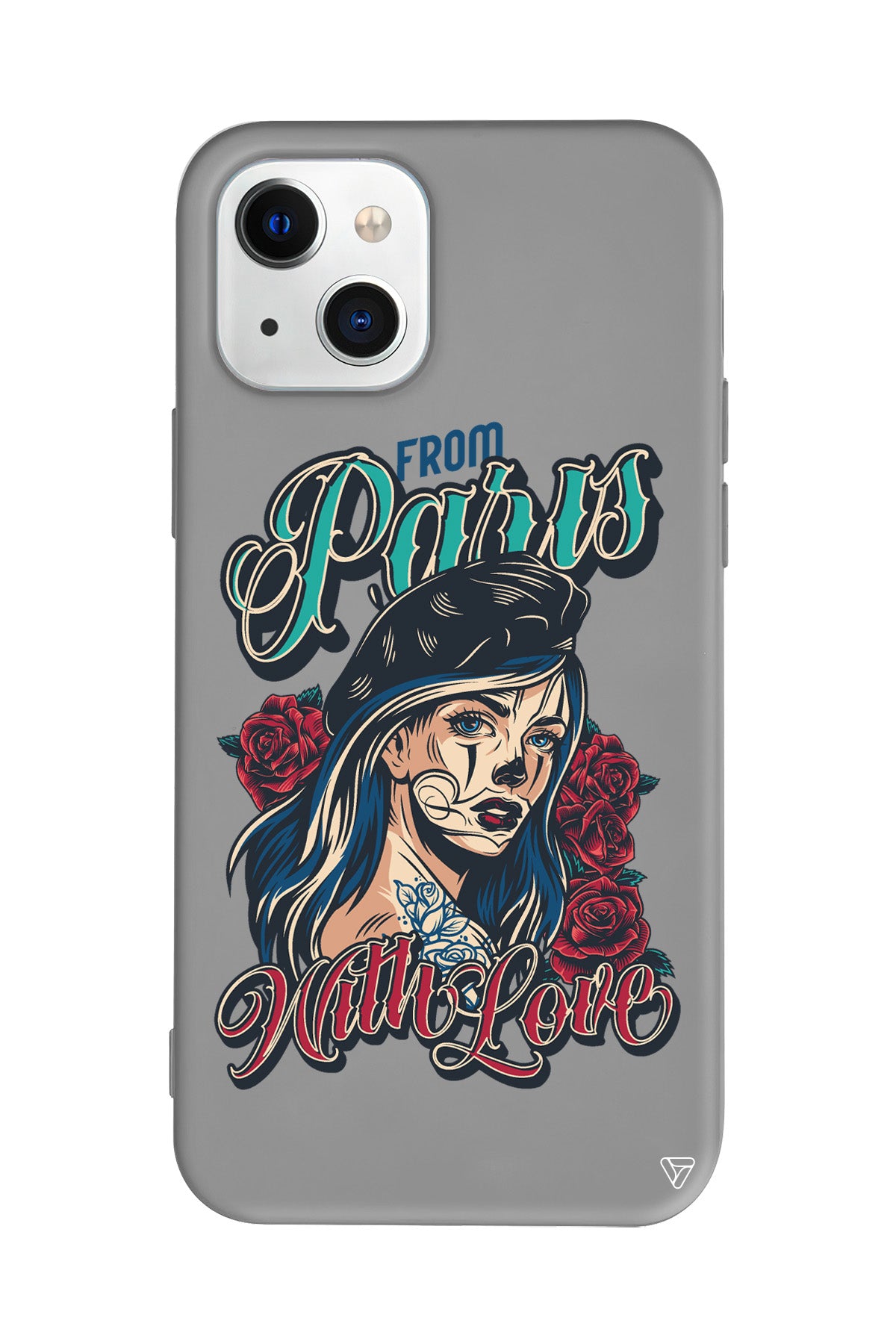 Paris Girl Lansman Model İçi Kadife Silikon Telefon Kılıfı