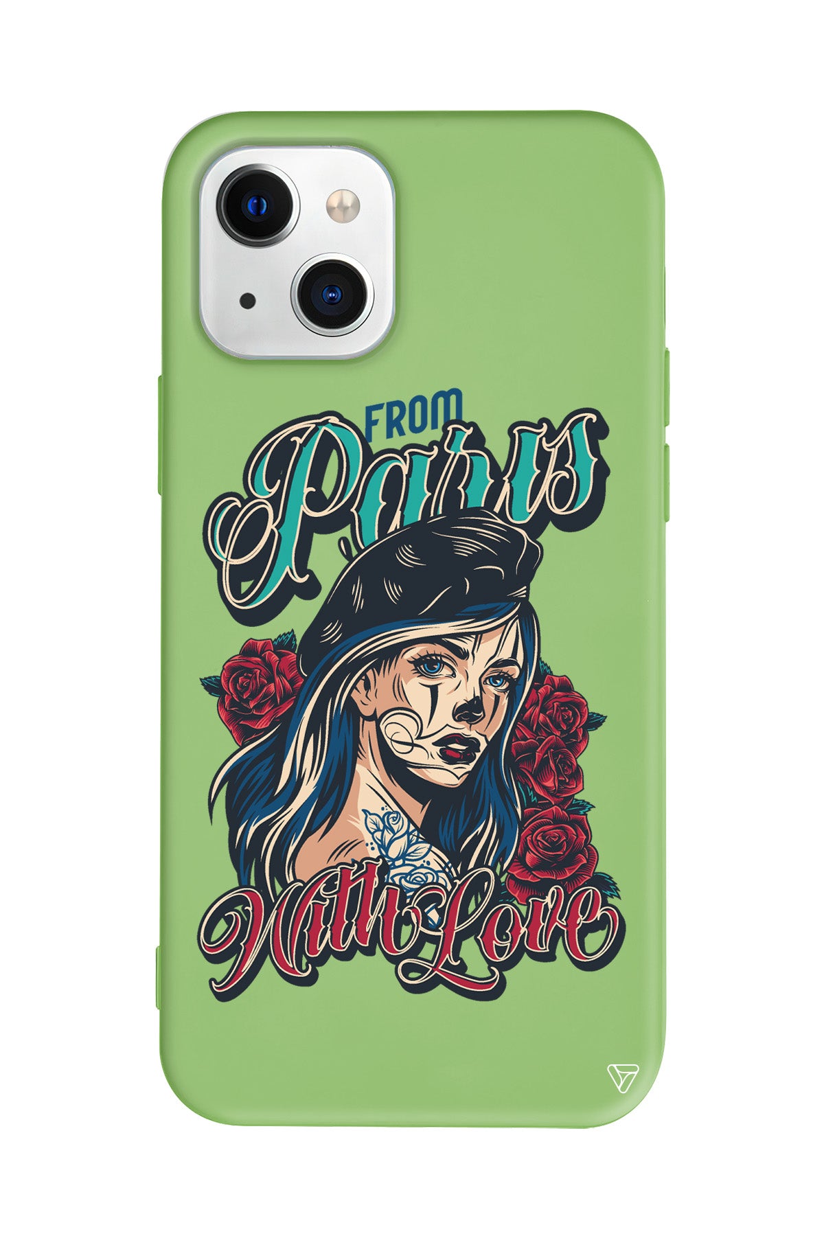 Paris Girl Lansman Model İçi Kadife Silikon Telefon Kılıfı