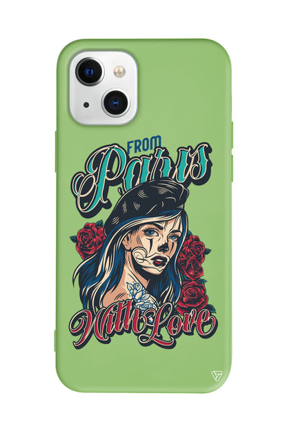 Paris Girl Lansman Model İçi Kadife Silikon Telefon Kılıfı – Plus Serisine Özel