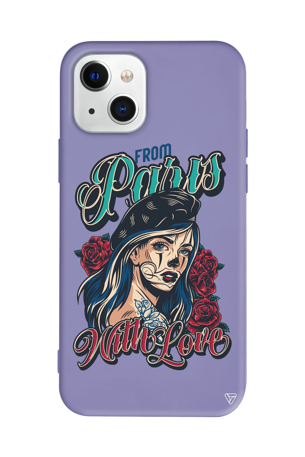 Paris Girl Lansman Model İçi Kadife Silikon Telefon Kılıfı