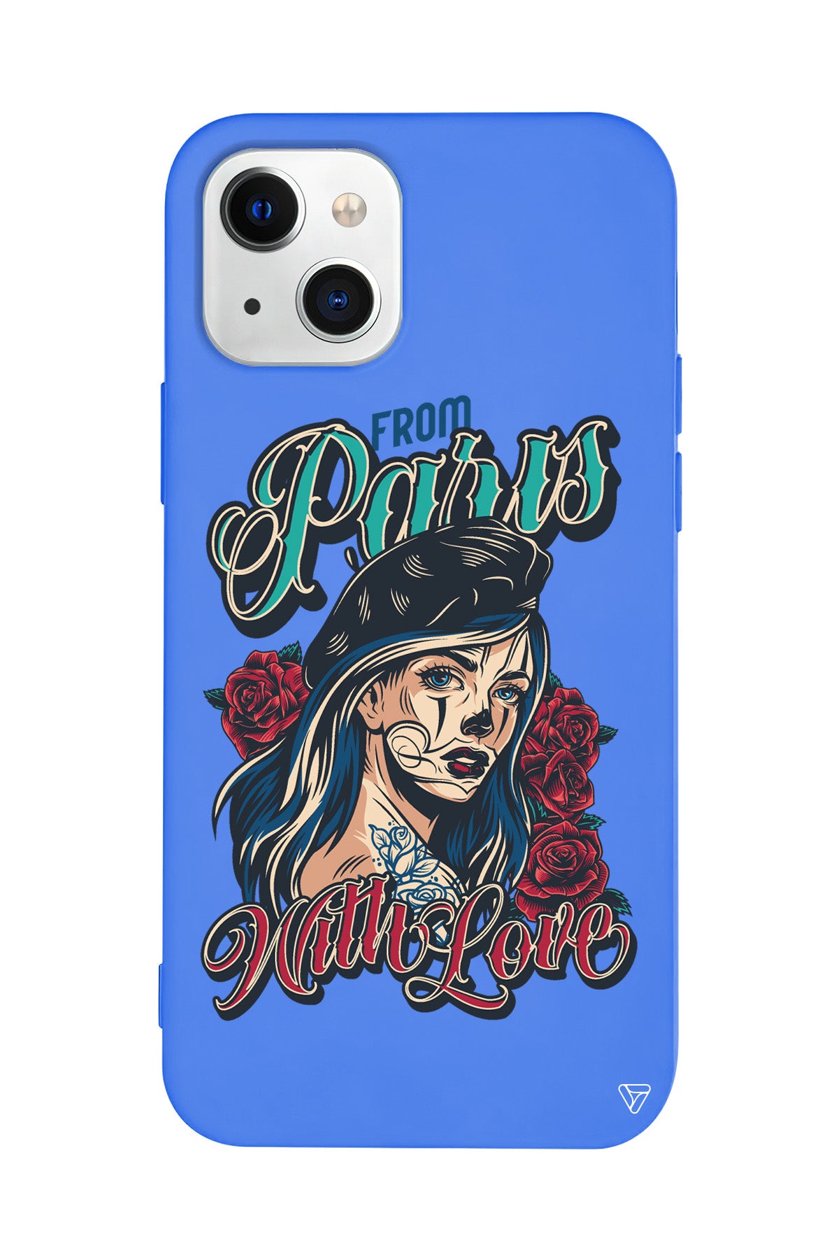 Paris Girl Lansman Model İçi Kadife Silikon Telefon Kılıfı