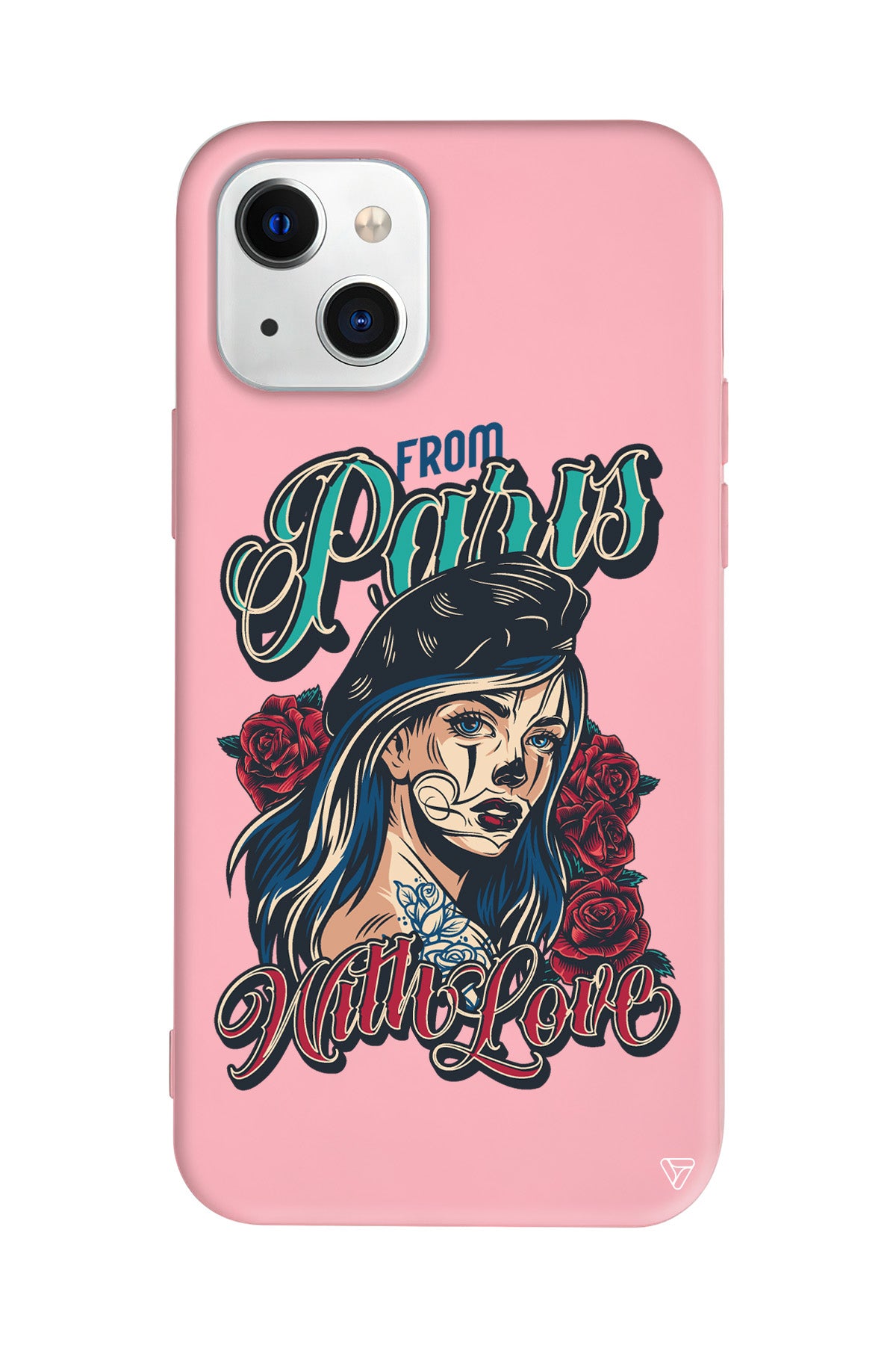 Paris Girl Lansman Model İçi Kadife Silikon Telefon Kılıfı